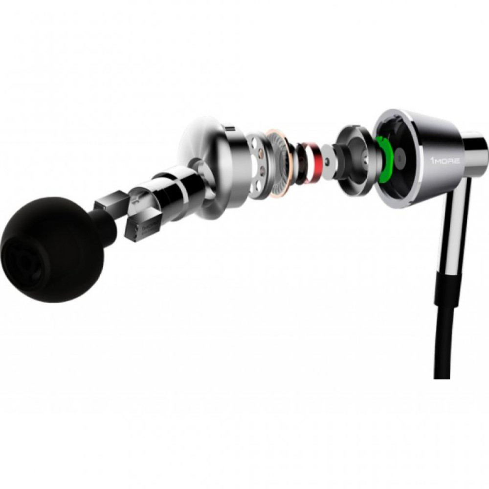 Навушники 1MORE Triple Driver Wireless Mic Silver (E1001BT)