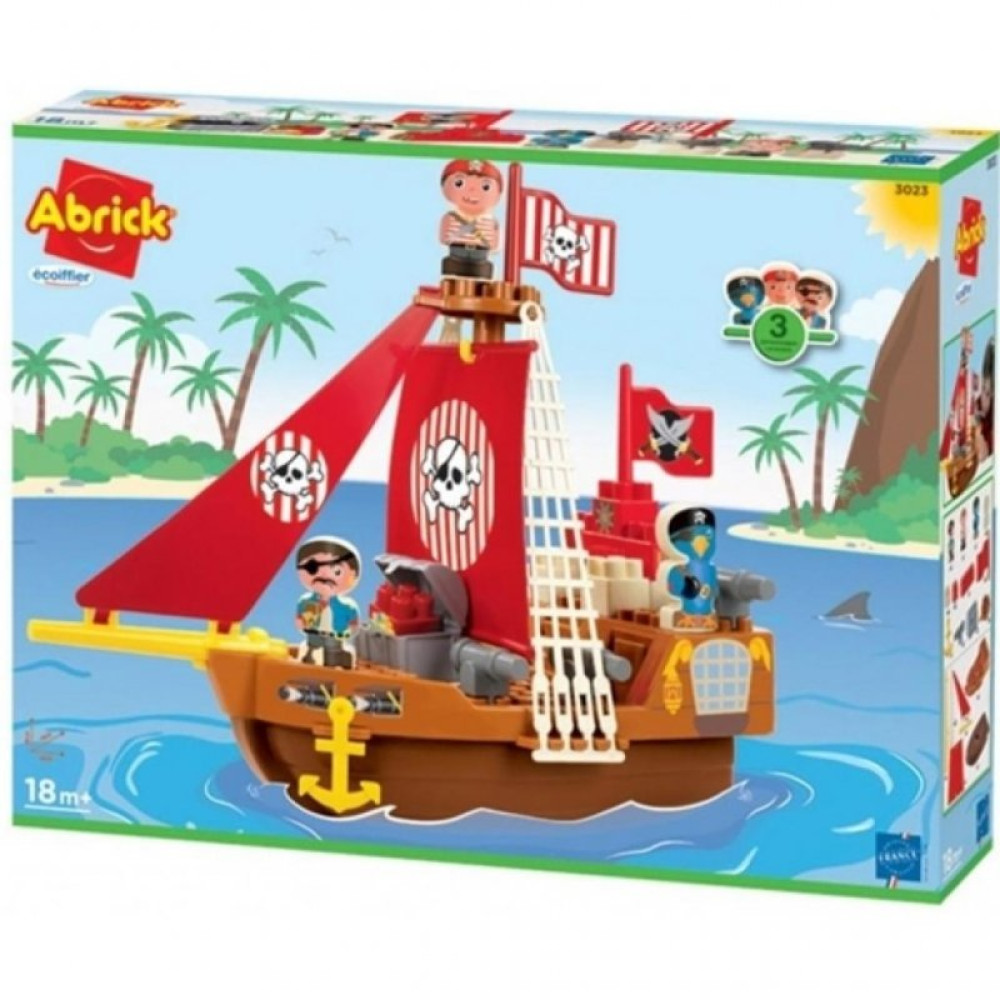 Конструктор Ecoiffier Корабль с пиратами (003023)