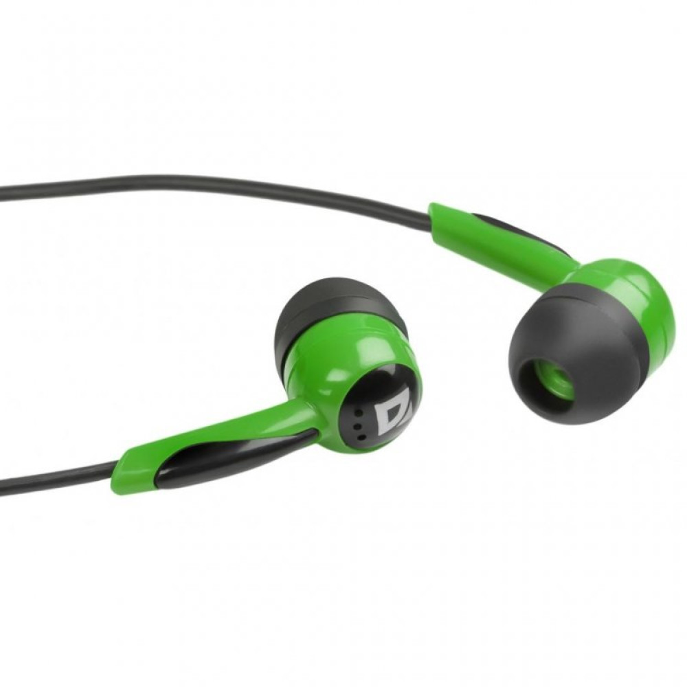Наушники Defender Basic 604 Black-Green (63607)