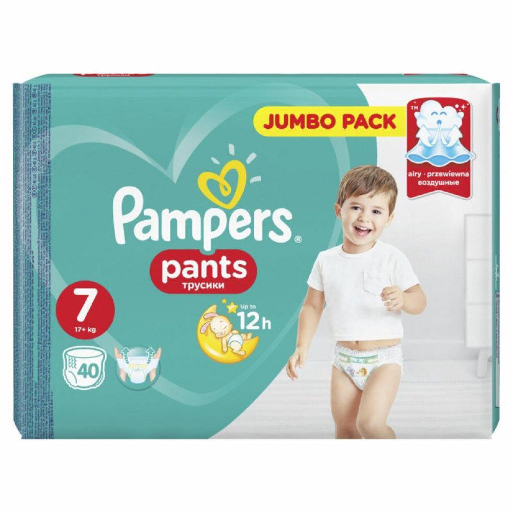 Подгузник Pampers трусики Pants Размер 7 (17+ кг), 40 шт (8001841133737) Подгузник Pampers трусики Pants Размер 7 (17+ кг), 40 шт (8001841133737)