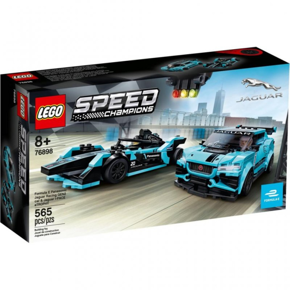 Конструктор LEGO Formula E Panasonic Jaguar Racing GEN2 car & Jaguar I-PACE (76898)