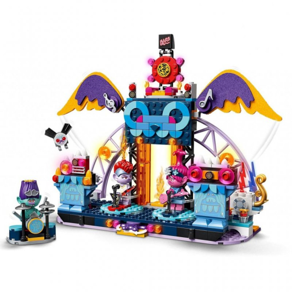 Конструктор LEGO Trolls Концерт в городе Рок-на-Вулкане 387 деталей (41254)