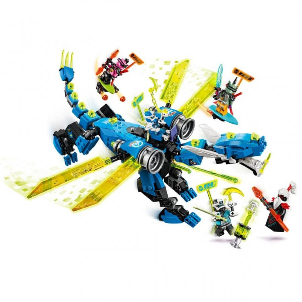 Конструктор LEGO Ninjago Кібердракон Джея 518 деталей (71711)
