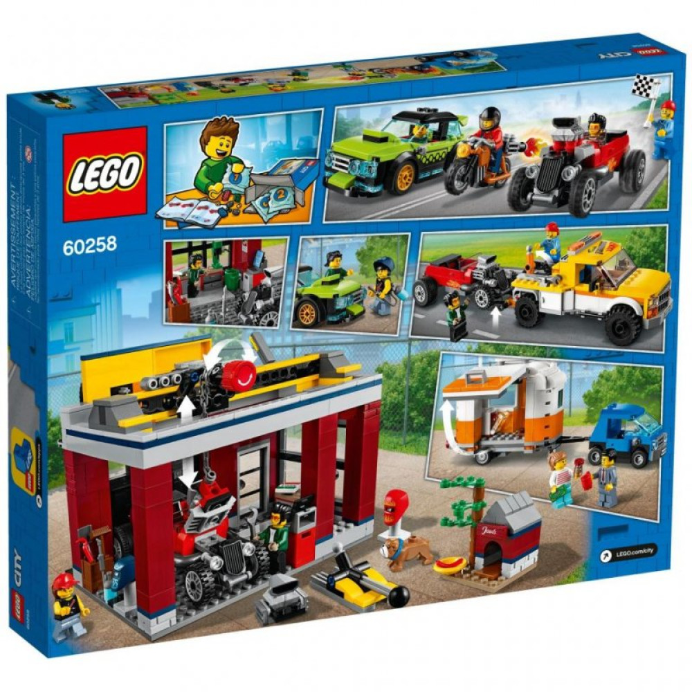 Конструктор LEGO City Тюнинг-мастерская 897 деталей (60258)