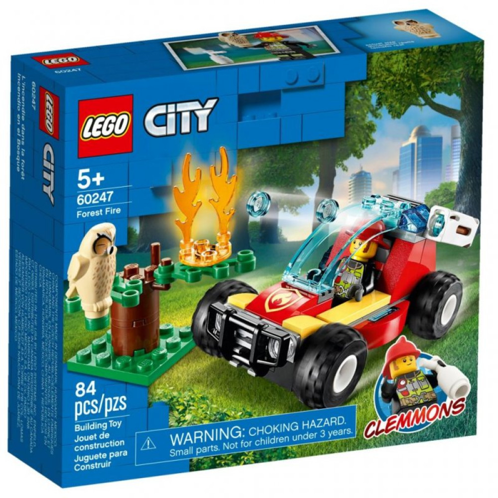 Конструктор LEGO City Fire Пожежа в лісі 84 деталі (60247)