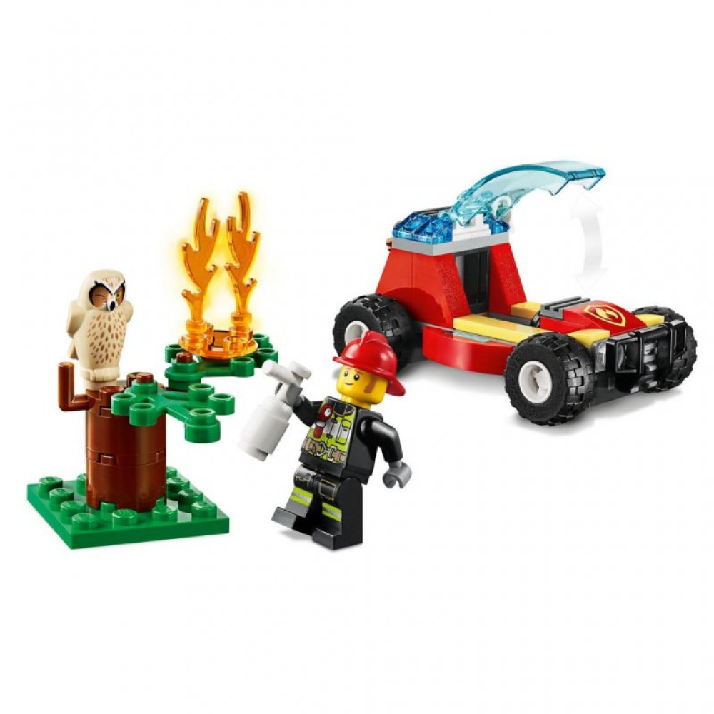 Конструктор LEGO City Fire Пожежа в лісі 84 деталі (60247)
