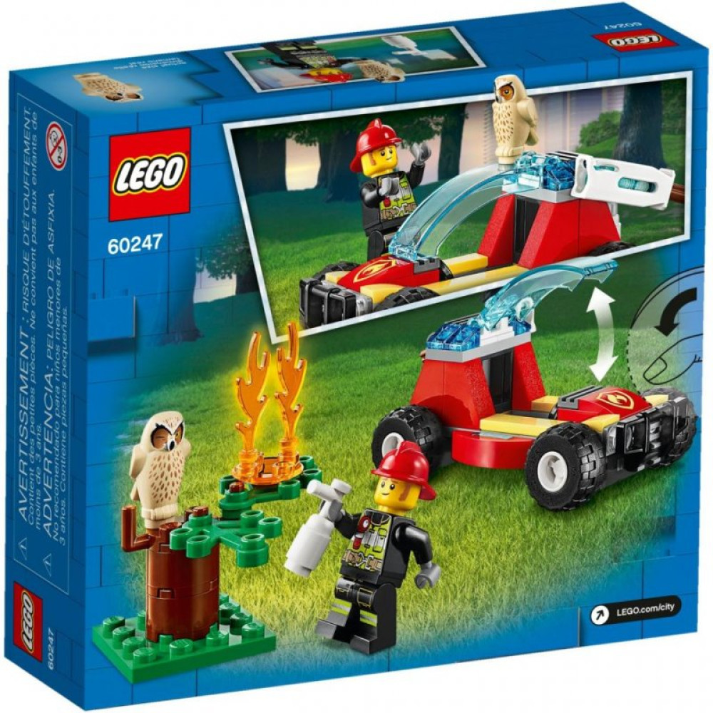 Конструктор LEGO City Fire Пожежа в лісі 84 деталі (60247)