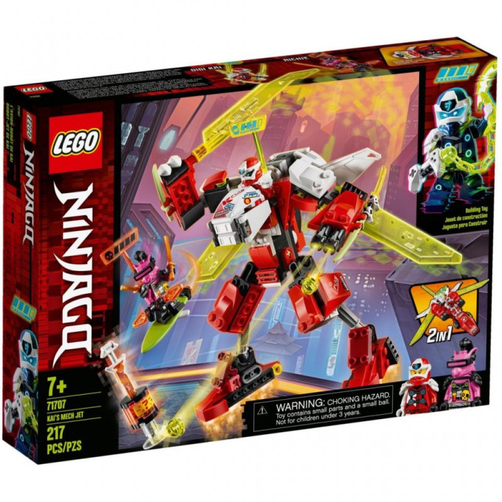 Конструктор LEGO Ninjago Реактивный самолёт Кая 217 деталей (71707)