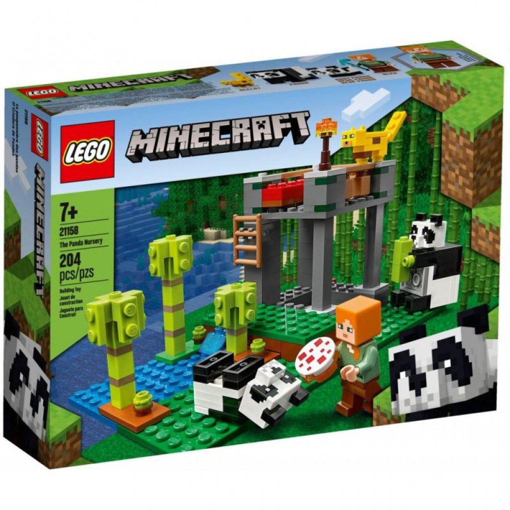 Конструктор LEGO Minecraft Питомник панд 204 детали (21158)