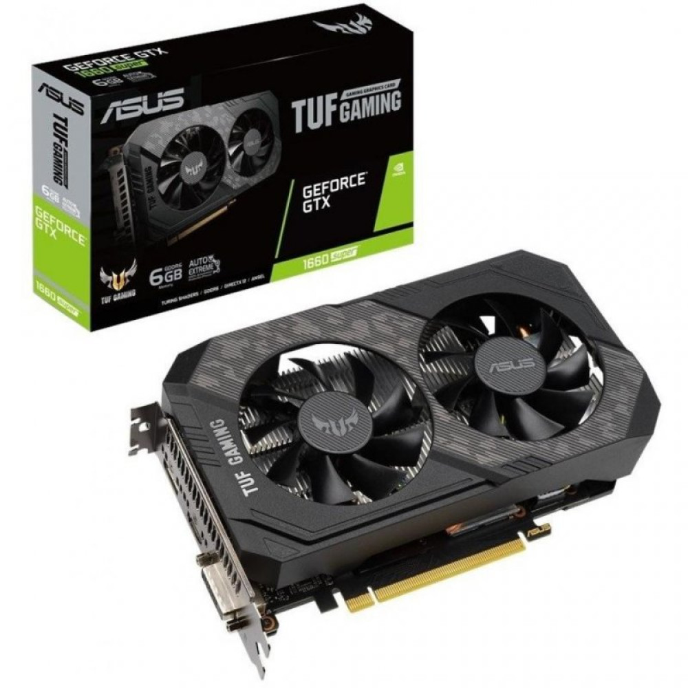 Відеокарта ASUS GeForce GTX1660 SUPER 6144Mb TUF GAMING (TUF-GTX1660S-6G-GAMING)