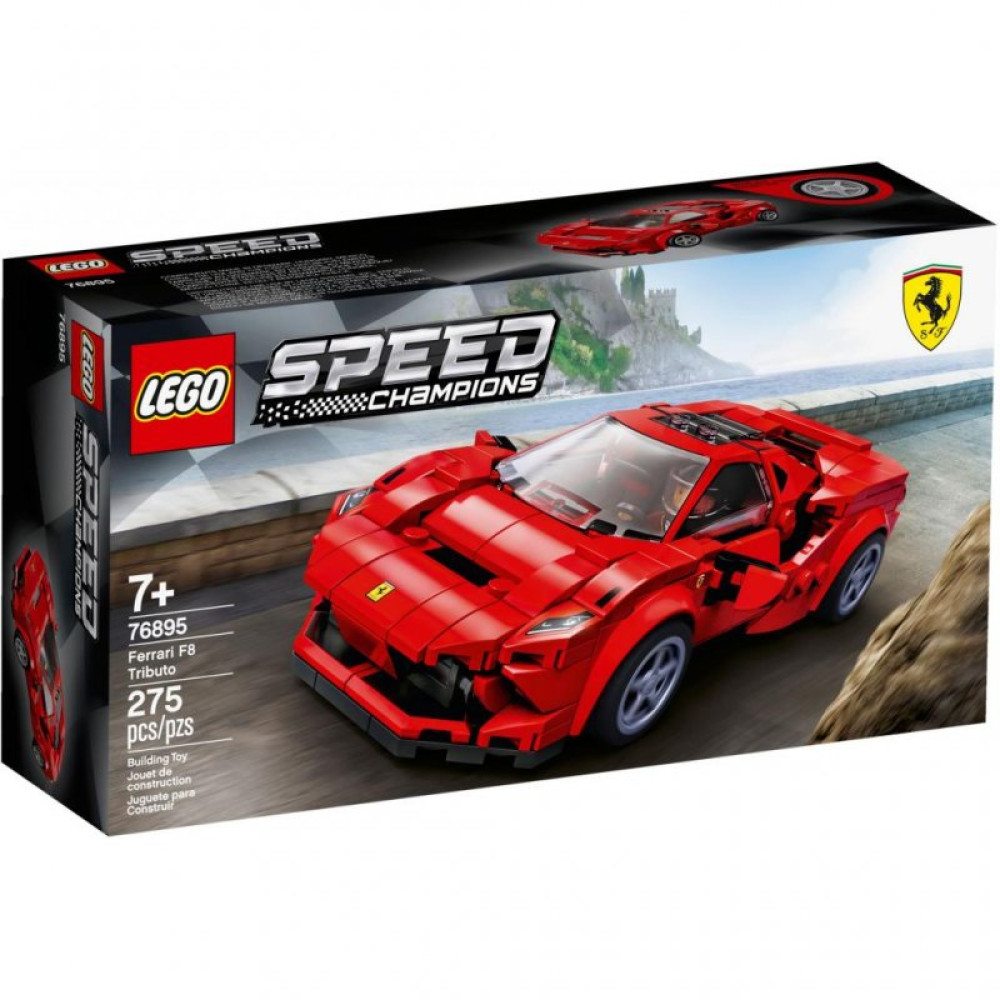 Конструктор LEGO Speed Champions Ferrari F8 Tributo 275 деталей (76895)