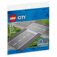 Конструктор LEGO City Пряме й Т-подібне перехрестя 2 деталі (60236)