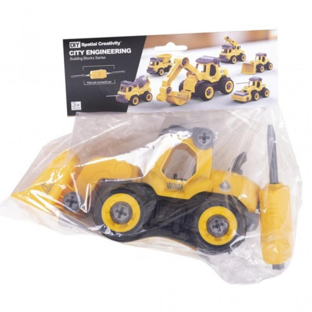 Конструктор Diy Spatial Creativity Бульдозер 27 деталей (CJ-1365042)