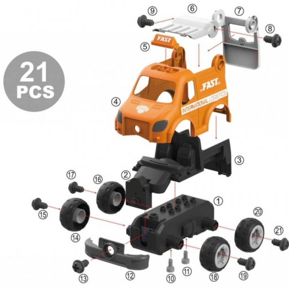 Конструктор Diy Spatial Creativity Служба доставки 21 деталь (CJ-1379208)