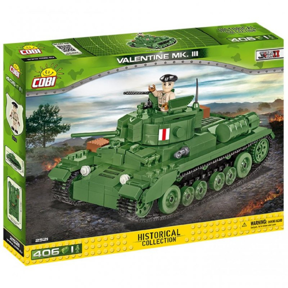 Конструктор Cobi Пехотний танк Валентайн 406 деталей (COBI-2521)