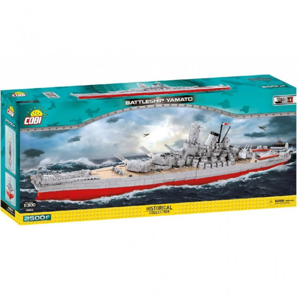 Конструктор Cobi World Of Warships Линкор Ямато 2500 деталей (COBI-4814)
