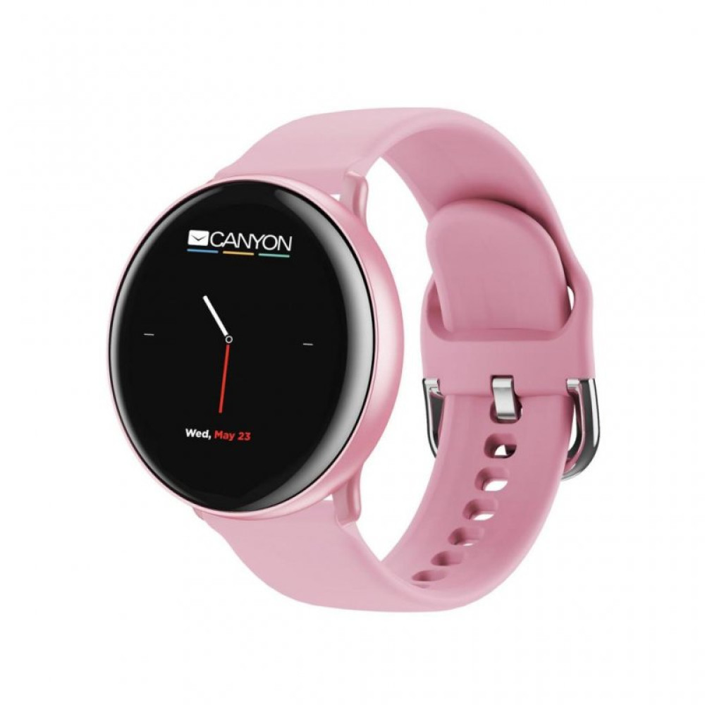 Смарт-часы CANYON CNS-SW75PP Pink with extra pink leather belt (CNS-SW75PP)