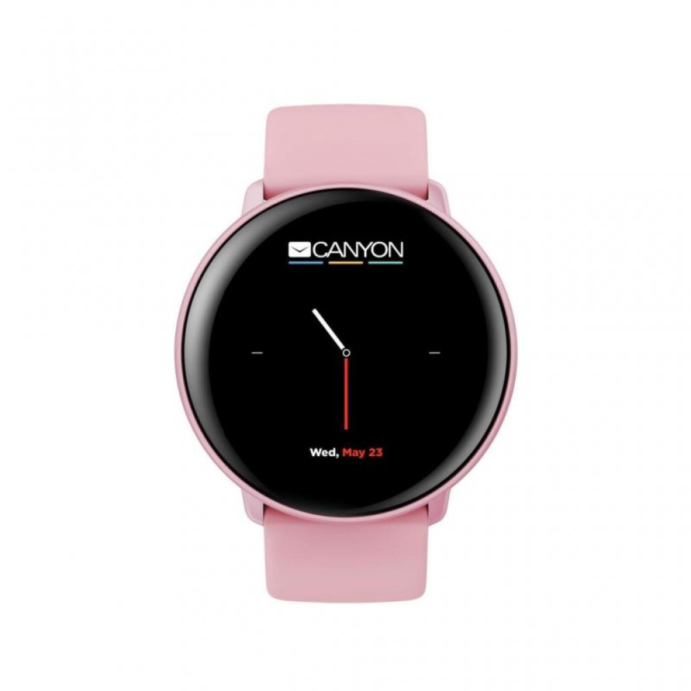 Смарт-часы CANYON CNS-SW75PP Pink with extra pink leather belt (CNS-SW75PP)