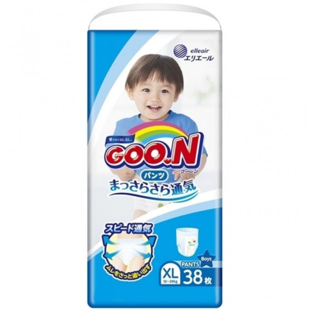 Подгузник GOO.N 12-20 кг, XL, 38 шт для мальчиков (843098) Подгузник GOO.N 12-20 кг, XL, 38 шт для мальчиков (843098)