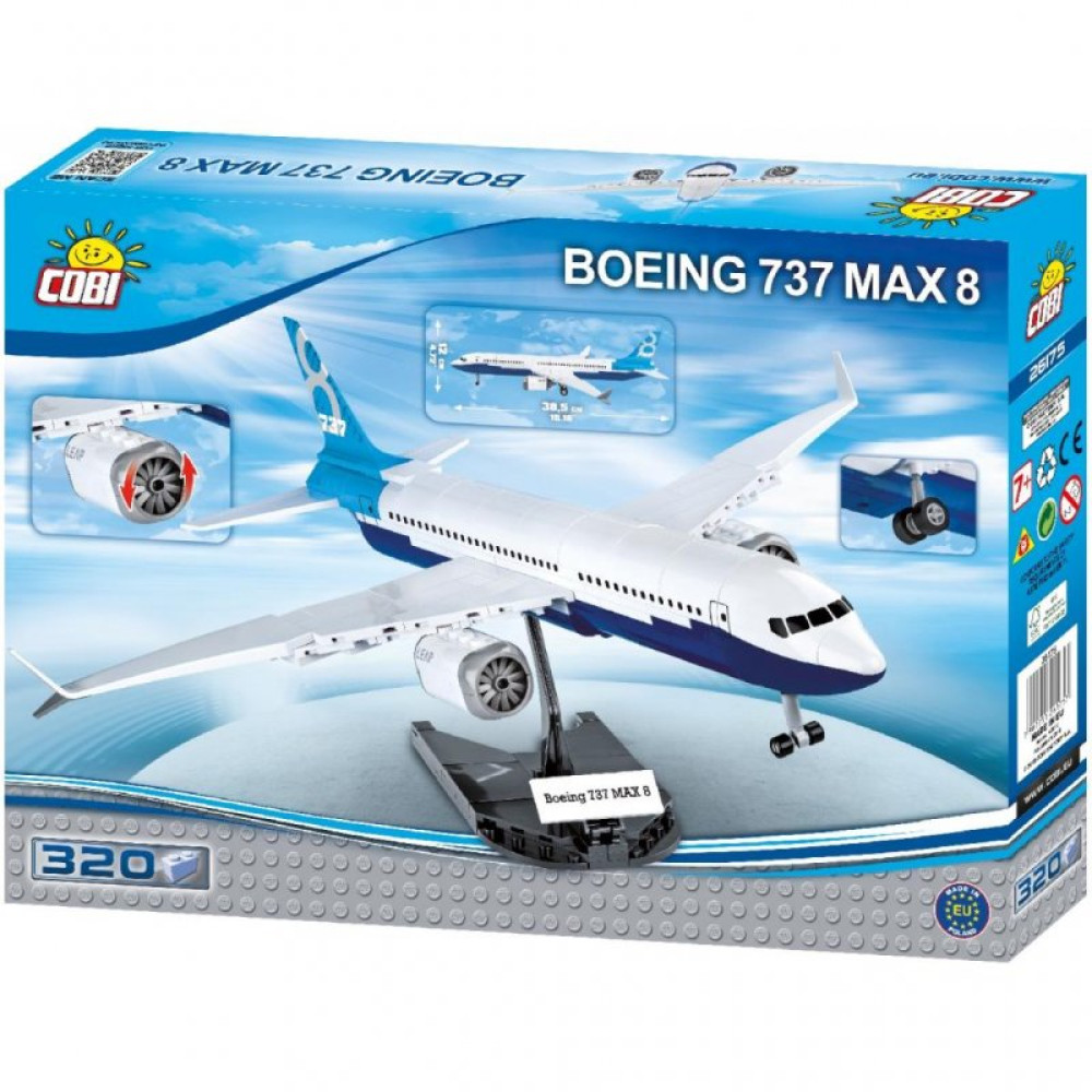 Конструктор Cobi Самолет Boeing 737 MAX 8 320 деталей (COBI-26175)