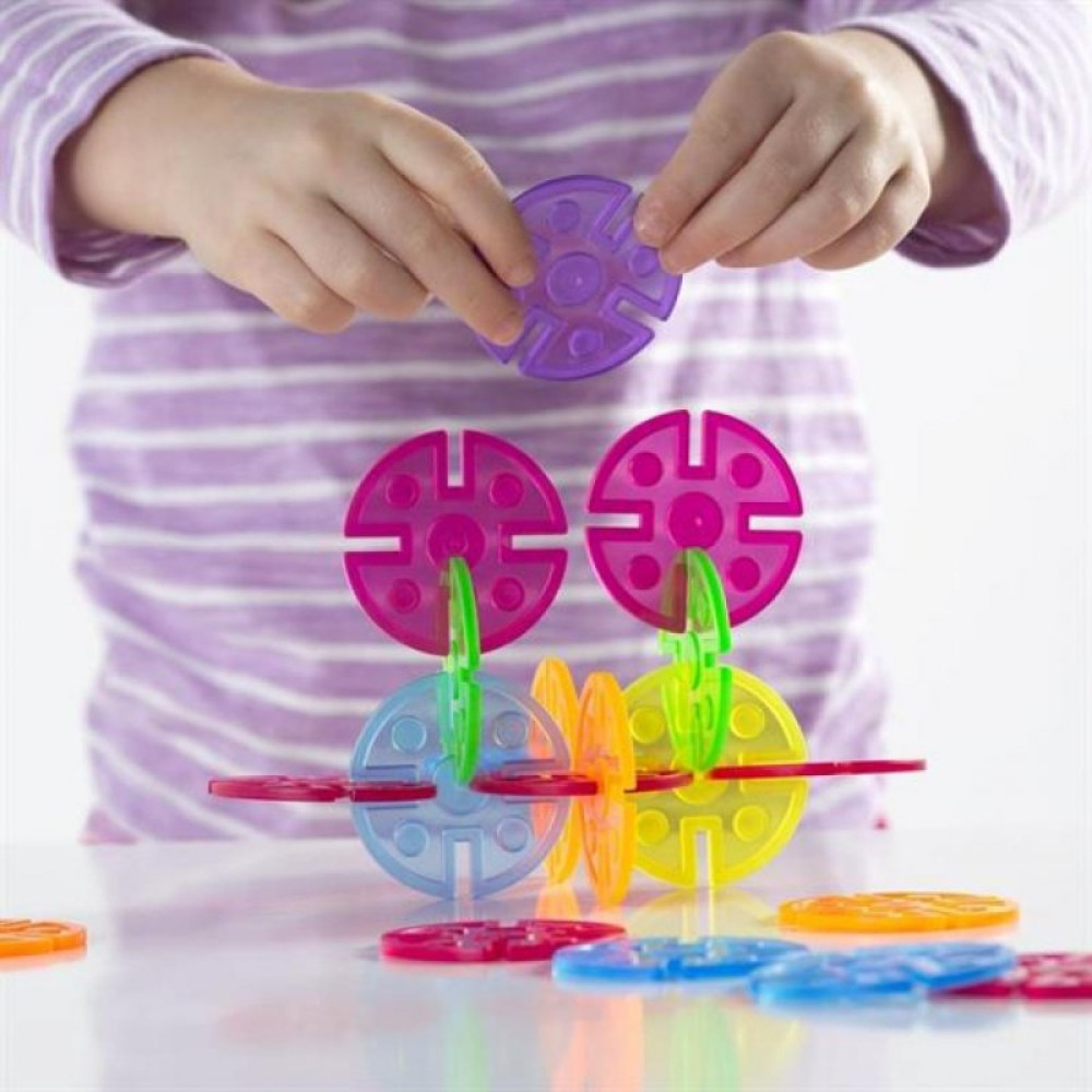 Конструктор Guidecraft Interlox Discs Диски 96 деталей (G16834) Конструктор Guidecraft Interlox Discs Диски 96 деталей (G16834)