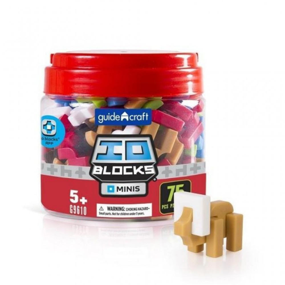 Конструктор Guidecraft IO Blocks Minis 75 деталей (G9610)