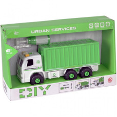 Конструктор Kaile Toys Мусоровоз с отверткой разборная модель (KL902-3)