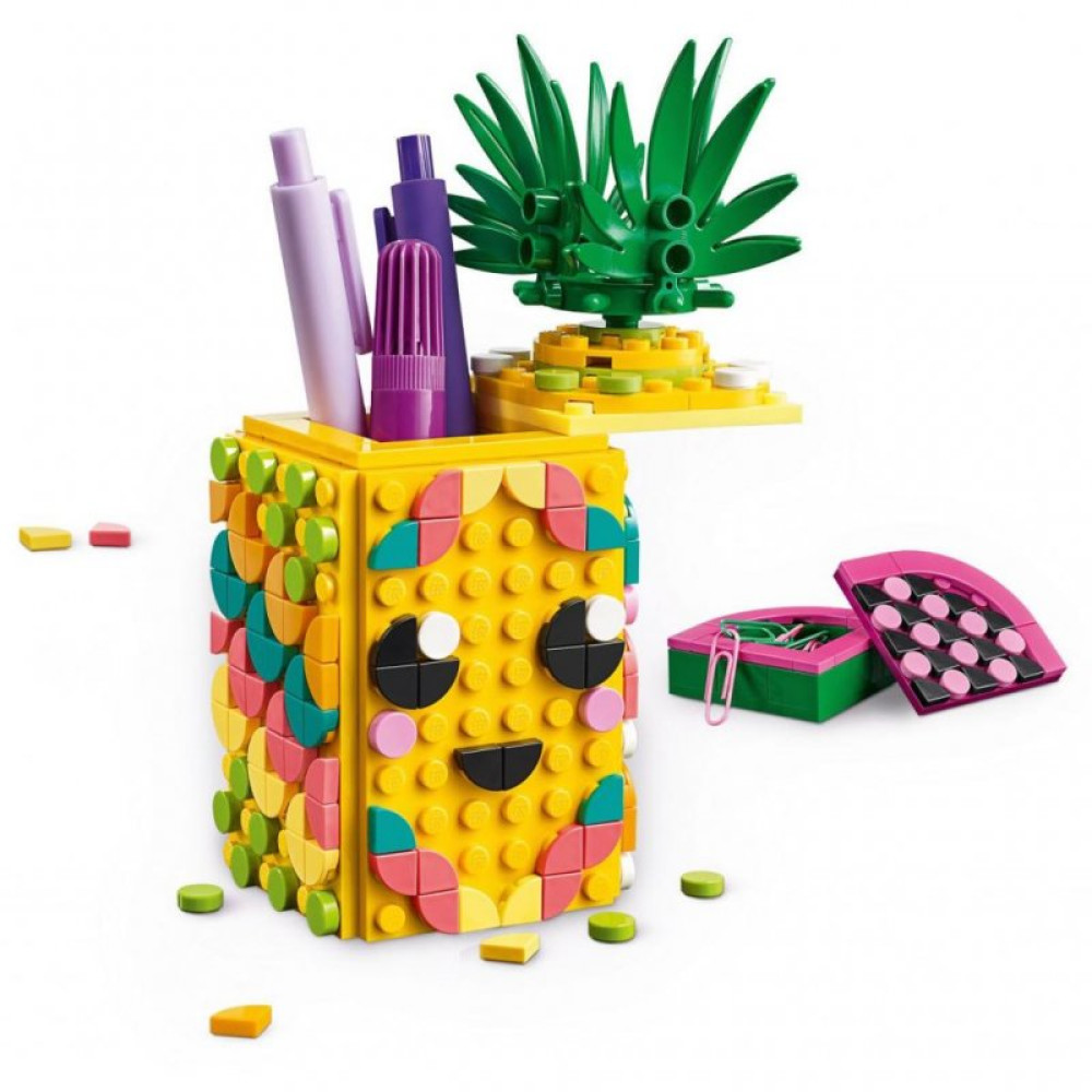 Конструктор LEGO DOTs Подставка для карандашей Ананас 351 деталей (41906)