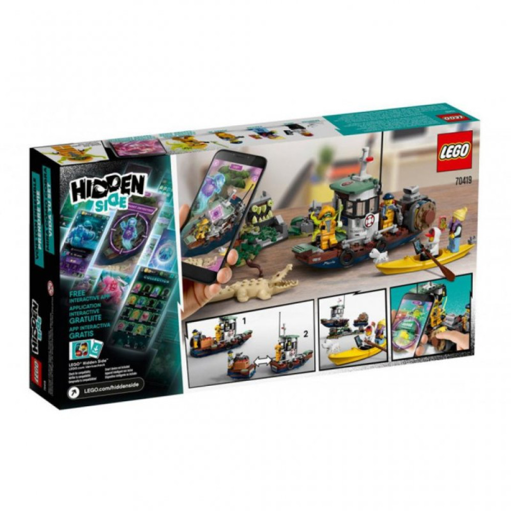 Конструктор LEGO Hidden Side Разбитый рыбацкий корабль 310 деталей (70419)