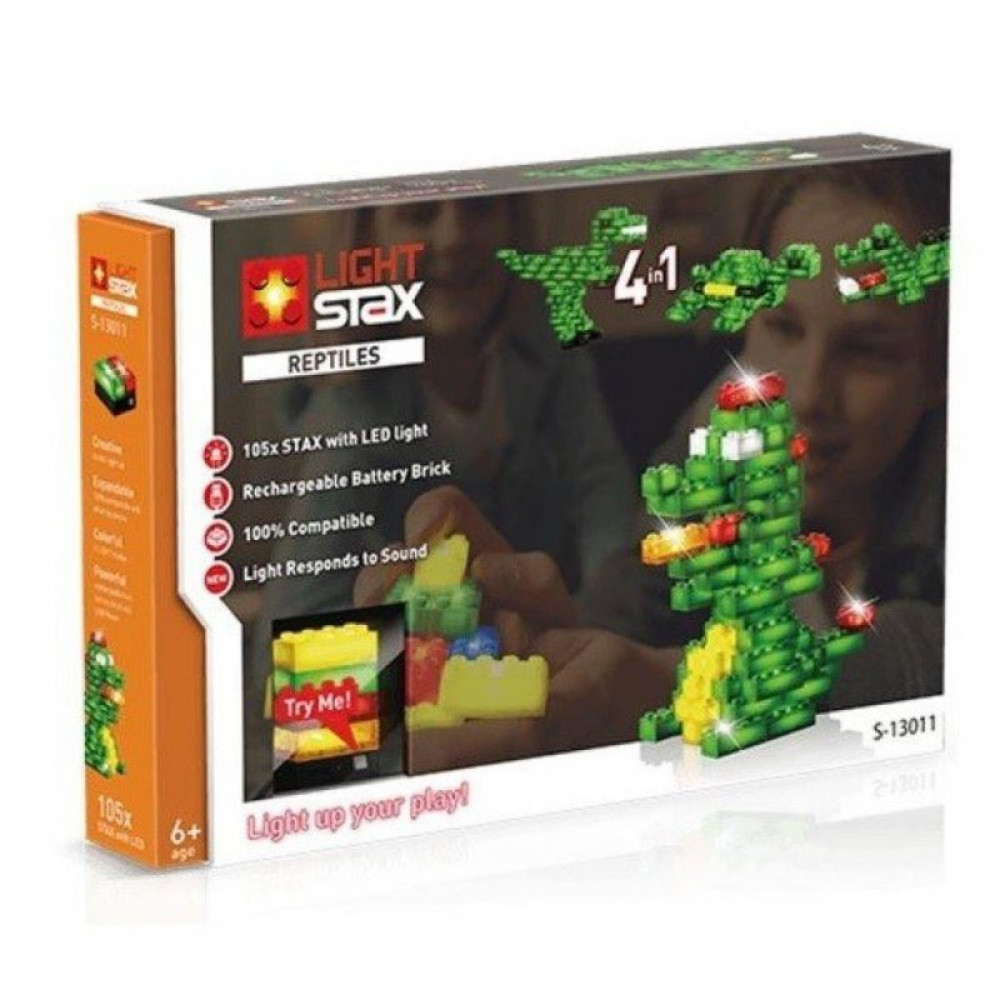 Конструктор Light Stax STAX с LED подсветкой Reptile V2 4в1 (LS-S13011)