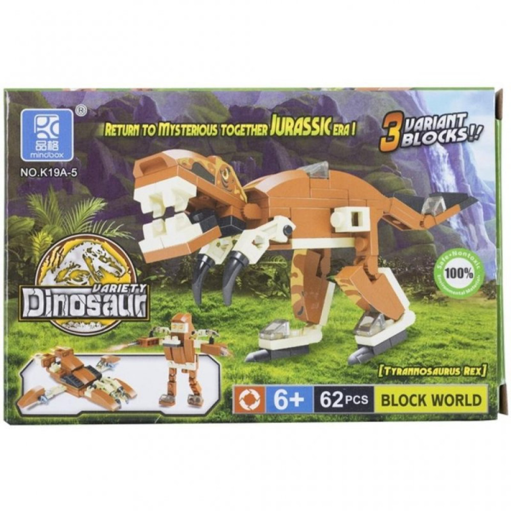 Конструктор Mindbox DINOSAURS в ассорт. (K19A)