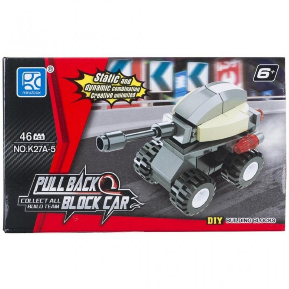 Конструктор Mindbox Инерционная машинка в ассорт. (K27A)