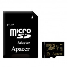 Карта памяти Apacer 64GB microSDXC UHS-I Class10 w/ 1 Adapter RP (AP64GMCSX10U1-R)