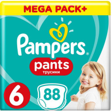 Подгузник Pampers трусики Pants Extra Large Размер 6 (15+ кг), 88 шт (4015400697558) Подгузник Pampers трусики Pants Extra Large Размер 6 (15+ кг), 88 шт (4015400697558)