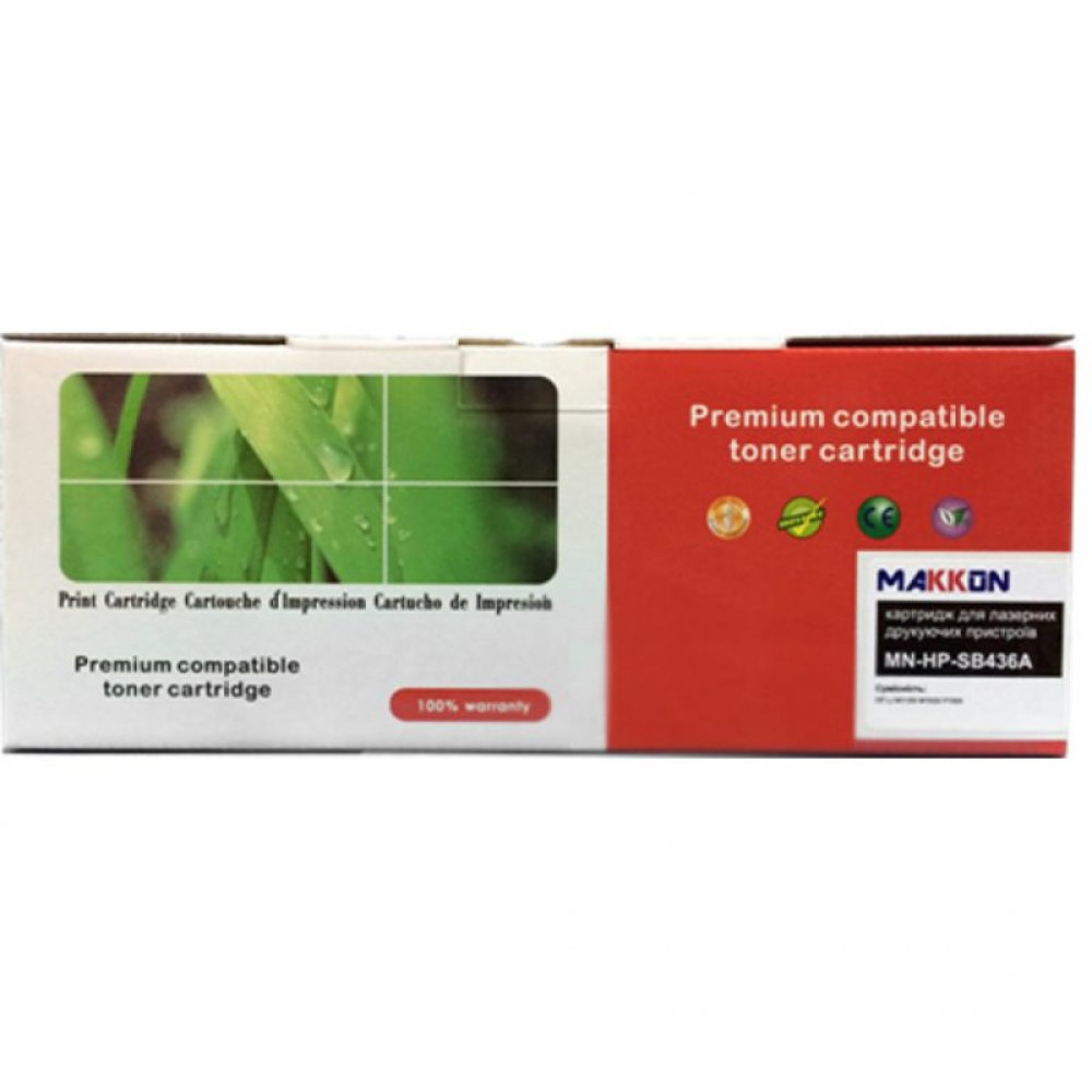 Картридж Makkon HP LJ CB436A 2k Black (MN-HP-SB436A)