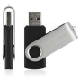 USB флеш накопитель eXceleram 8GB P1 Series Silver/Black USB 2.0 (EXP1U2SIB08)