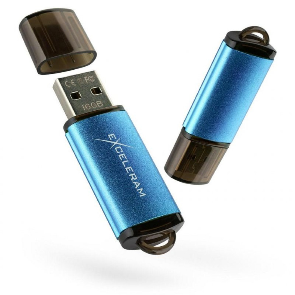 USB флеш накопитель eXceleram 8GB A3 Series Blue USB 2.0 (EXA3U2BL08)