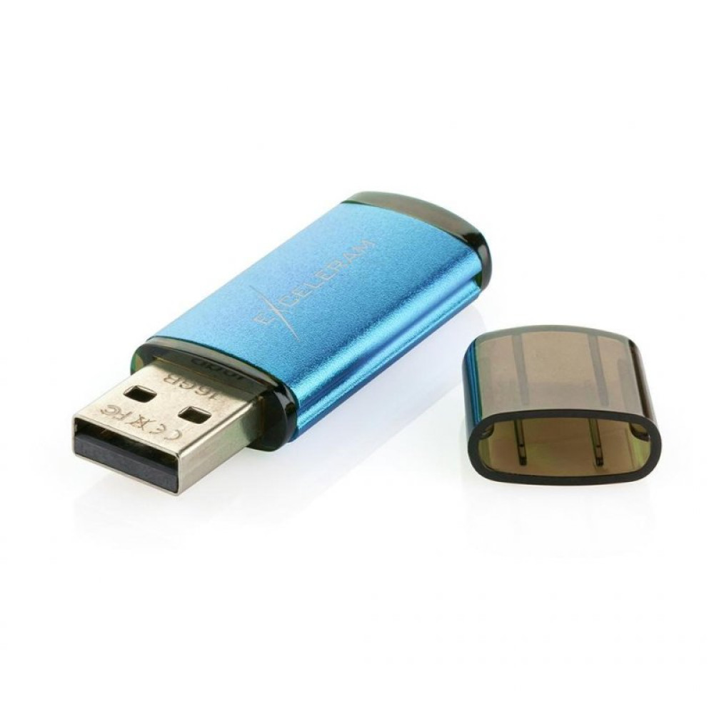 USB флеш накопитель eXceleram 8GB A3 Series Blue USB 2.0 (EXA3U2BL08)