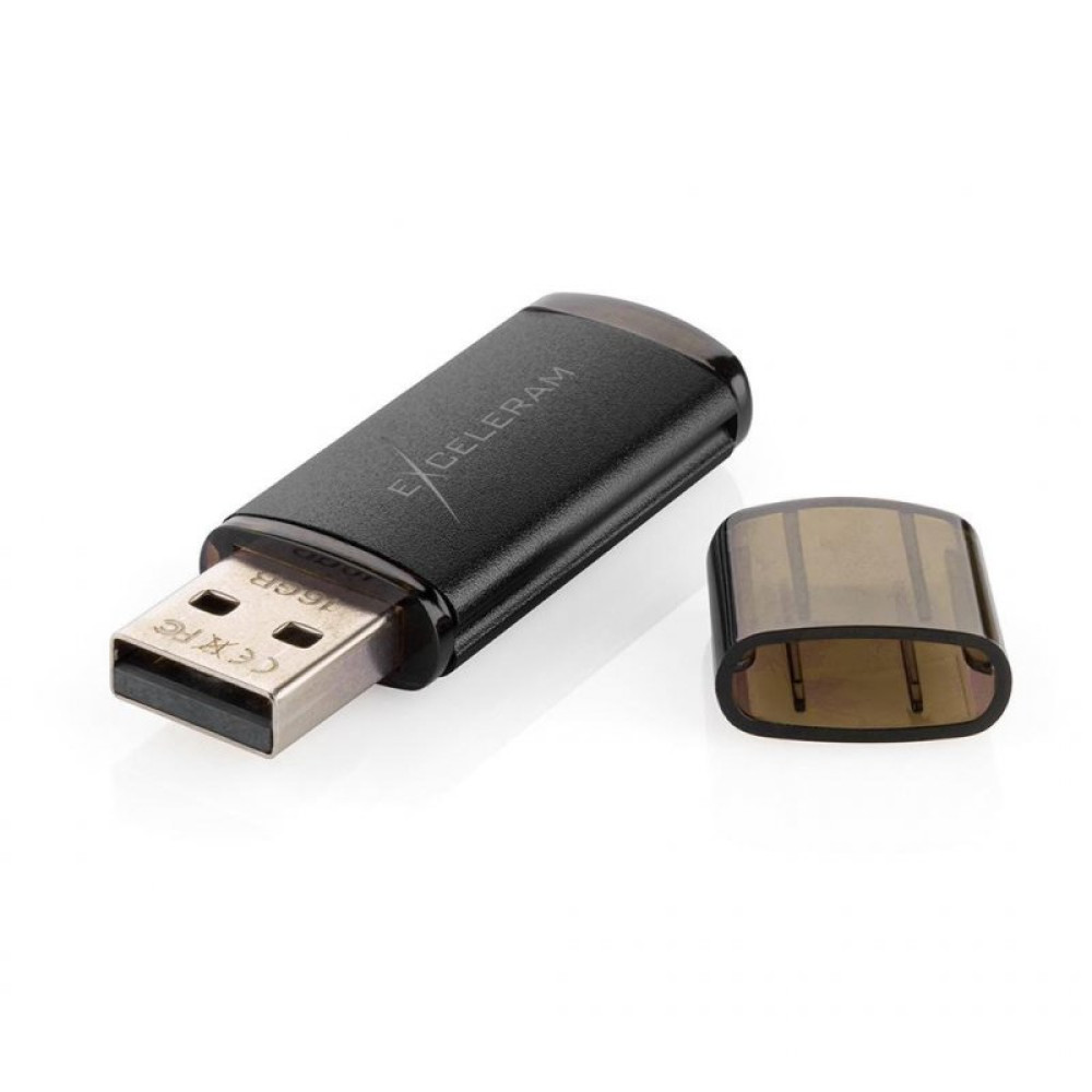 USB флеш накопитель eXceleram 8GB A3 Series Black USB 2.0 (EXA3U2B08)