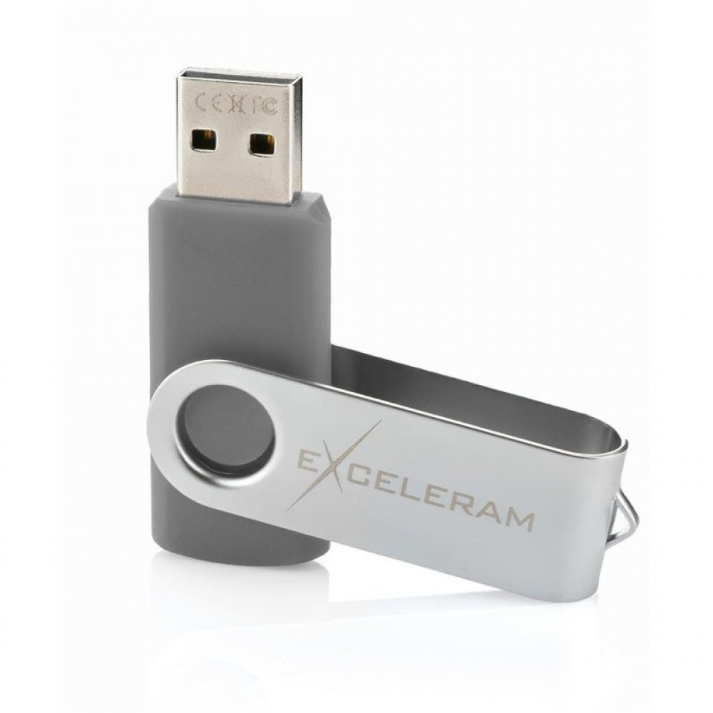 USB флеш накопичувач eXceleram 32GB P1 Series Silver/Gray USB 2.0 (EXP1U2SIG32)