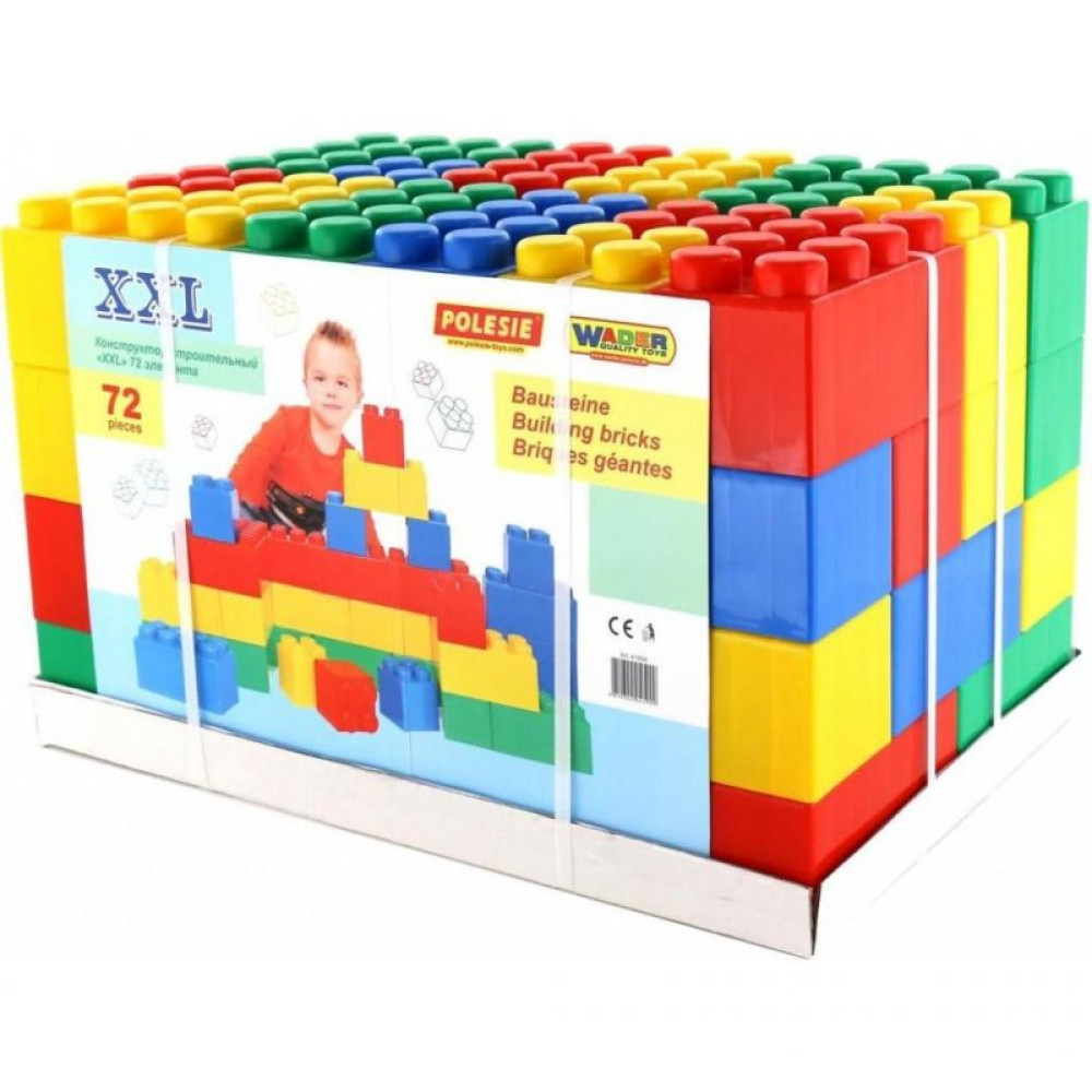 Конструктор Polesie строительный XXL 72 элемента (41999)