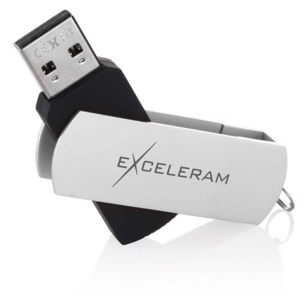 USB флеш накопитель eXceleram 64GB P2 Series White/Black USB 2.0 (EXP2U2WH2B64)