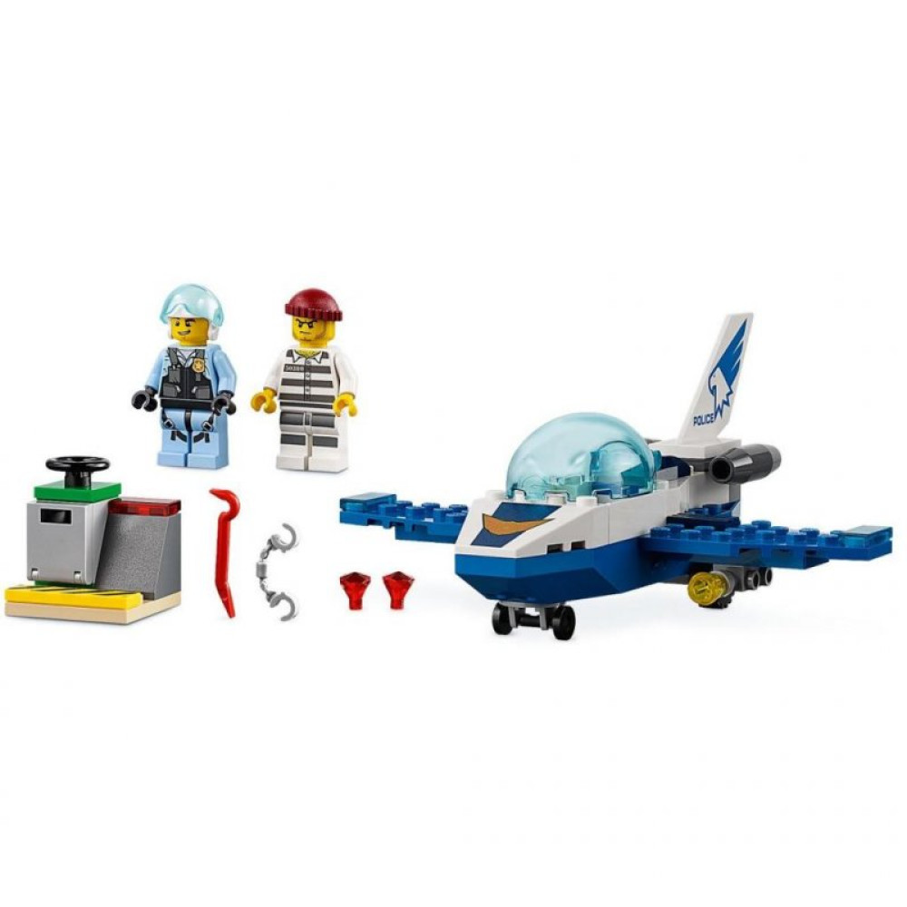Конструктор LEGO City Воздушная полиция: патрульный самолёт 54 детали (60206)