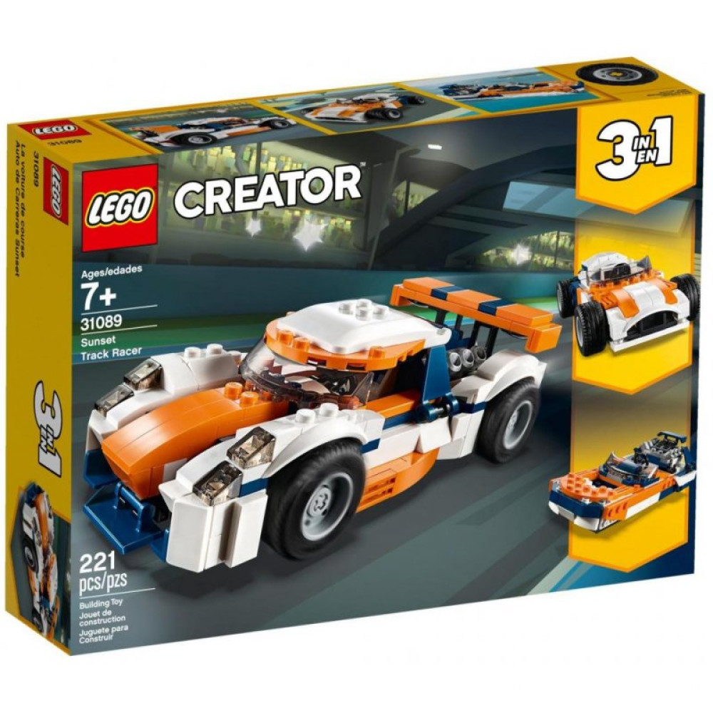 Конструктор LEGO Creator Оранжевый гоночный автомобиль 221 деталь (31089)
