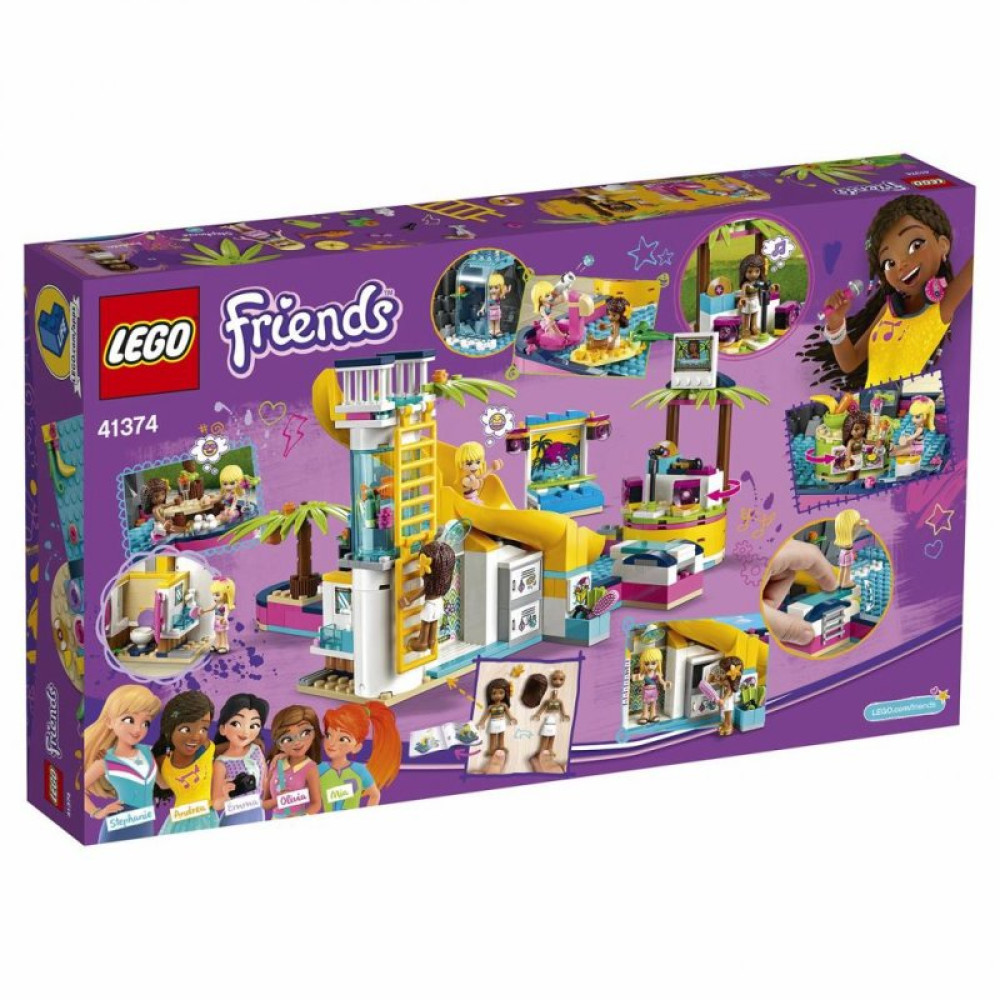 Конструктор LEGO Friends Андреа біля басейну 468 деталей (41374)