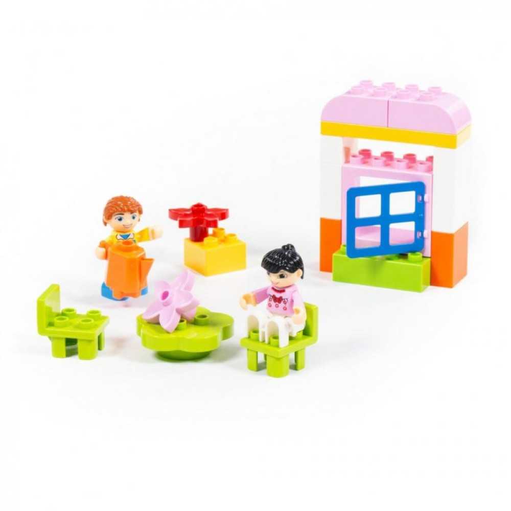 Конструктор Polesie Макси Мини-Домик 21 элемент в коробке (77677)