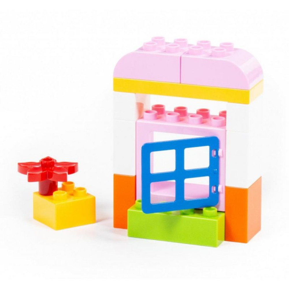 Конструктор Polesie Макси Мини-Домик 21 элемент в коробке (77677)