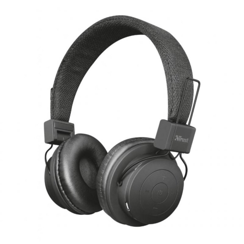 Наушники Trust Leva Wireless Over-Ear Mic Black (21754)