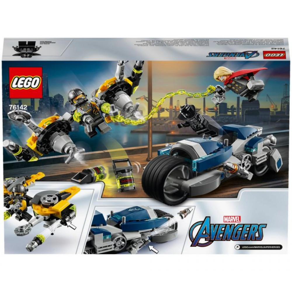 Конструктор LEGO Super Heroes Marvel Comics Мстители: Атака на спортбайке (76142)