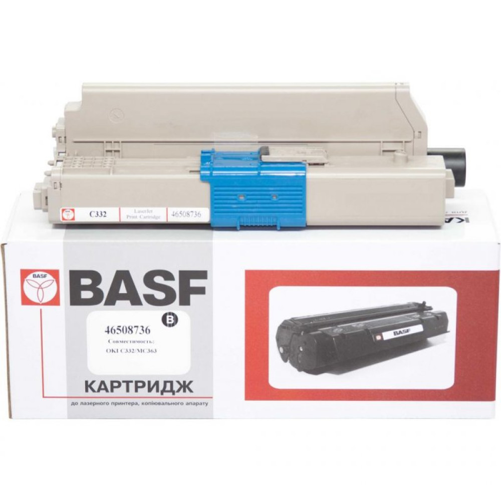 Картридж тонер BASF OKI C332/MC363 Black 46508736 (KT-46508736)